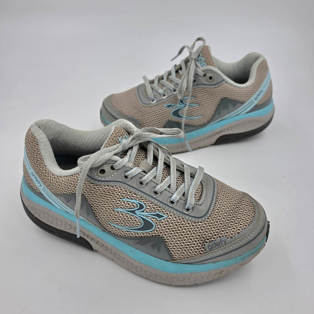 Gravity Defyer GDefy Womens Shoes Size 9 Mighty Walker Veroshock Gray/Blue